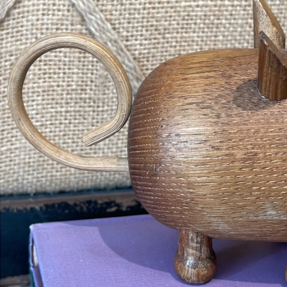 Vintage wooden Hippo